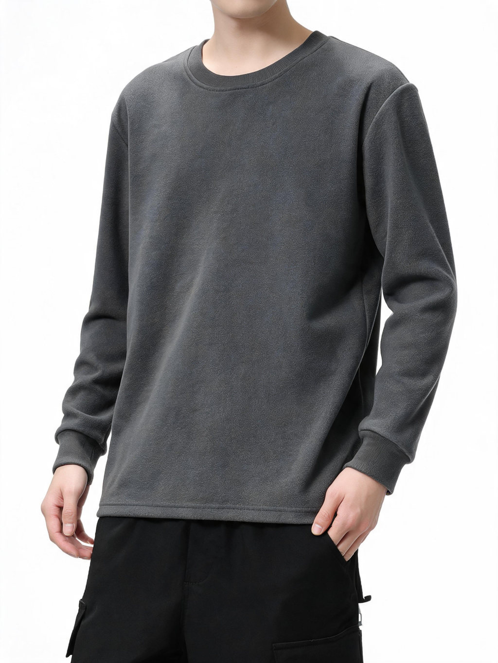 Thermal Velvet Crew-Neck Long-Sleeve Base Layer
