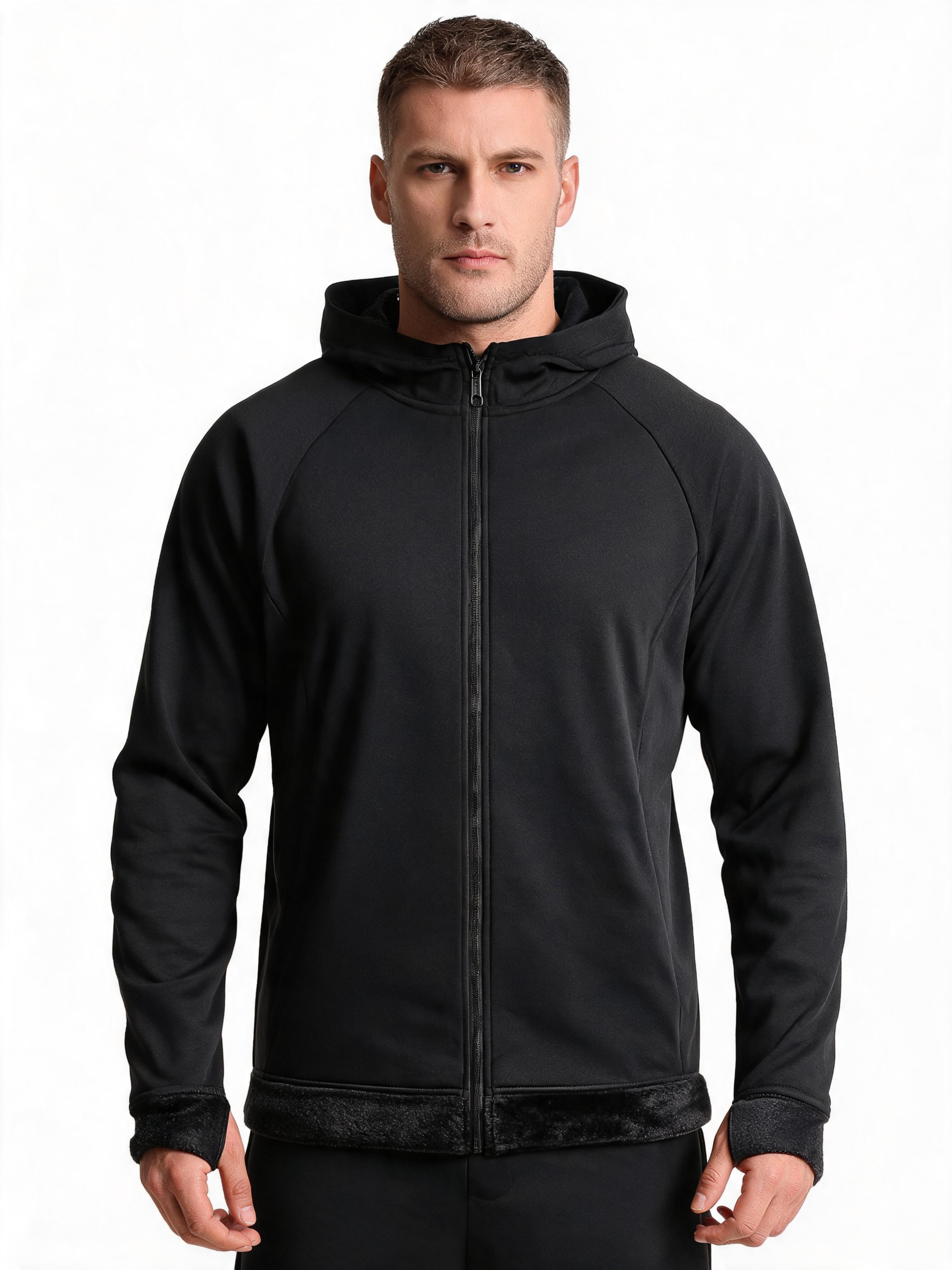 Soft Fleece Zip Hoodie — Heavyweight Outdoor Sweatshirt