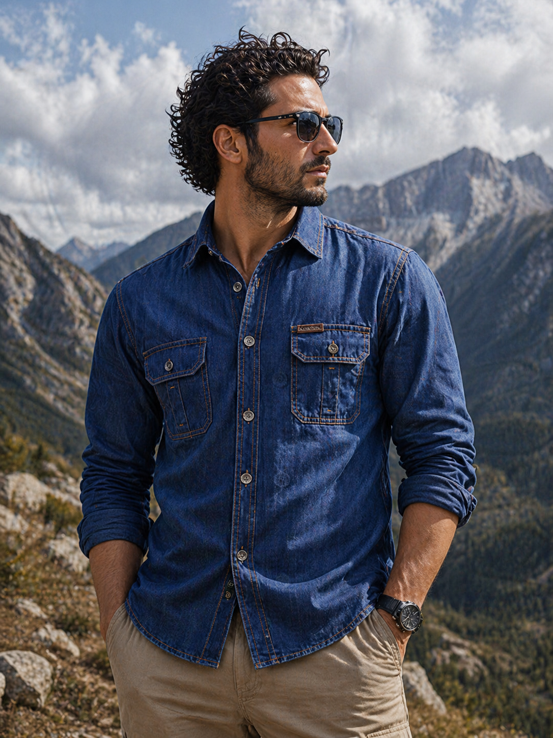 FREDD MARSHALL Men's Tactical Outdoor Shirt — Military Style, Hiking, Workwear
