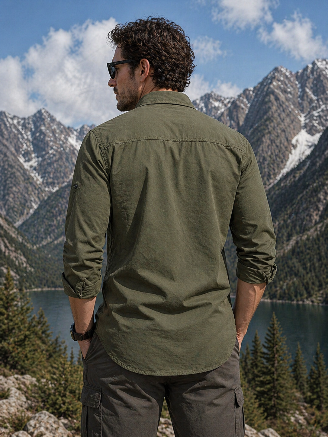 FREDD MARSHALL Men's Tactical Outdoor Shirt — Military Style, Hiking, Workwear