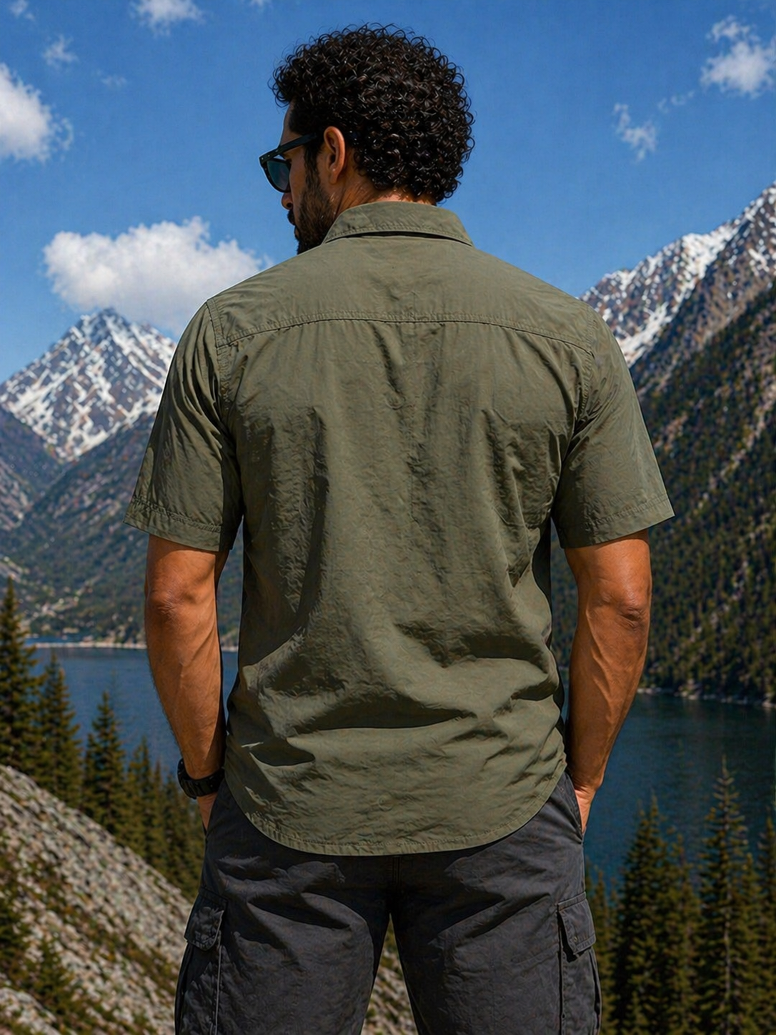 FREDD MARSHALL Men's Tactical Outdoor Shirt — Military Style, Hiking, Workwear