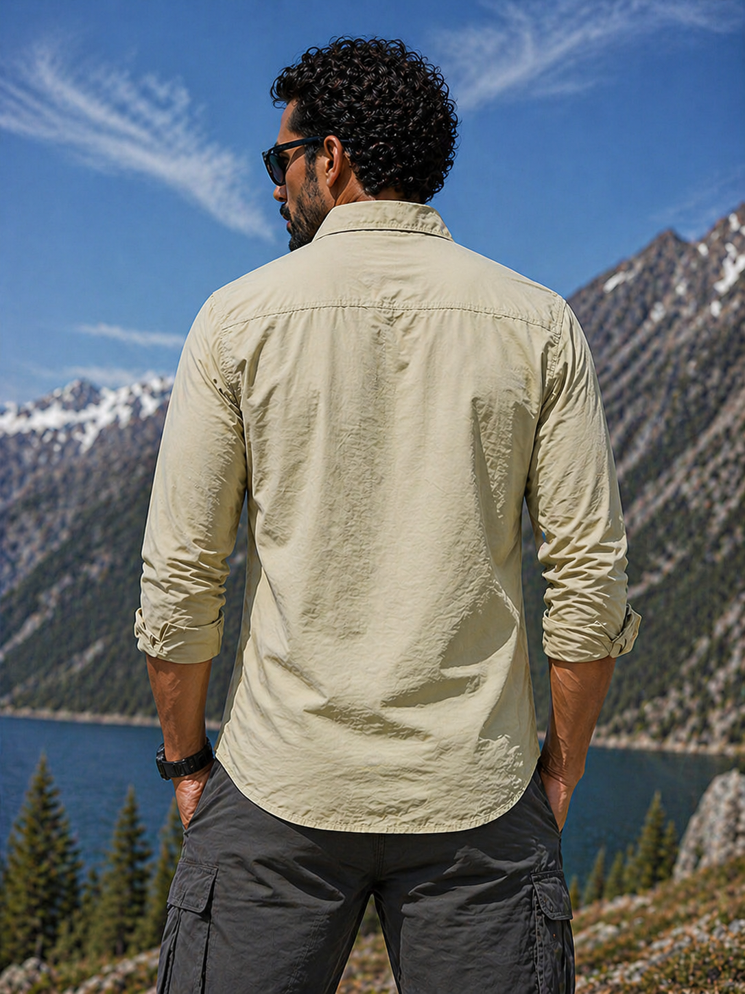 FREDD MARSHALL Men's Tactical Outdoor Shirt — Military Style, Hiking, Workwear