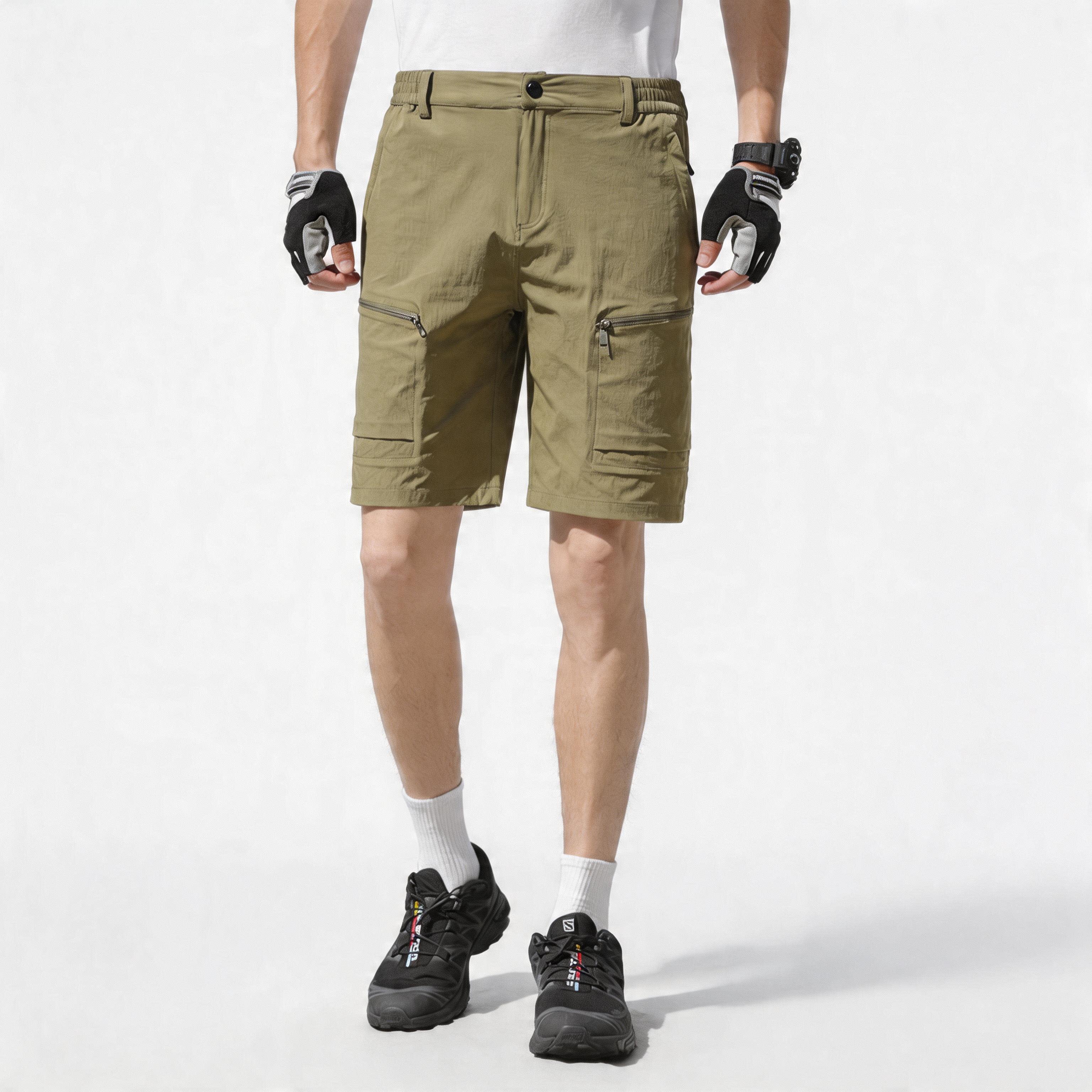 DK006 Men's Quick-Dry Outdoor Shorts - Lightweight Breathable Stretch Hiking Shorts