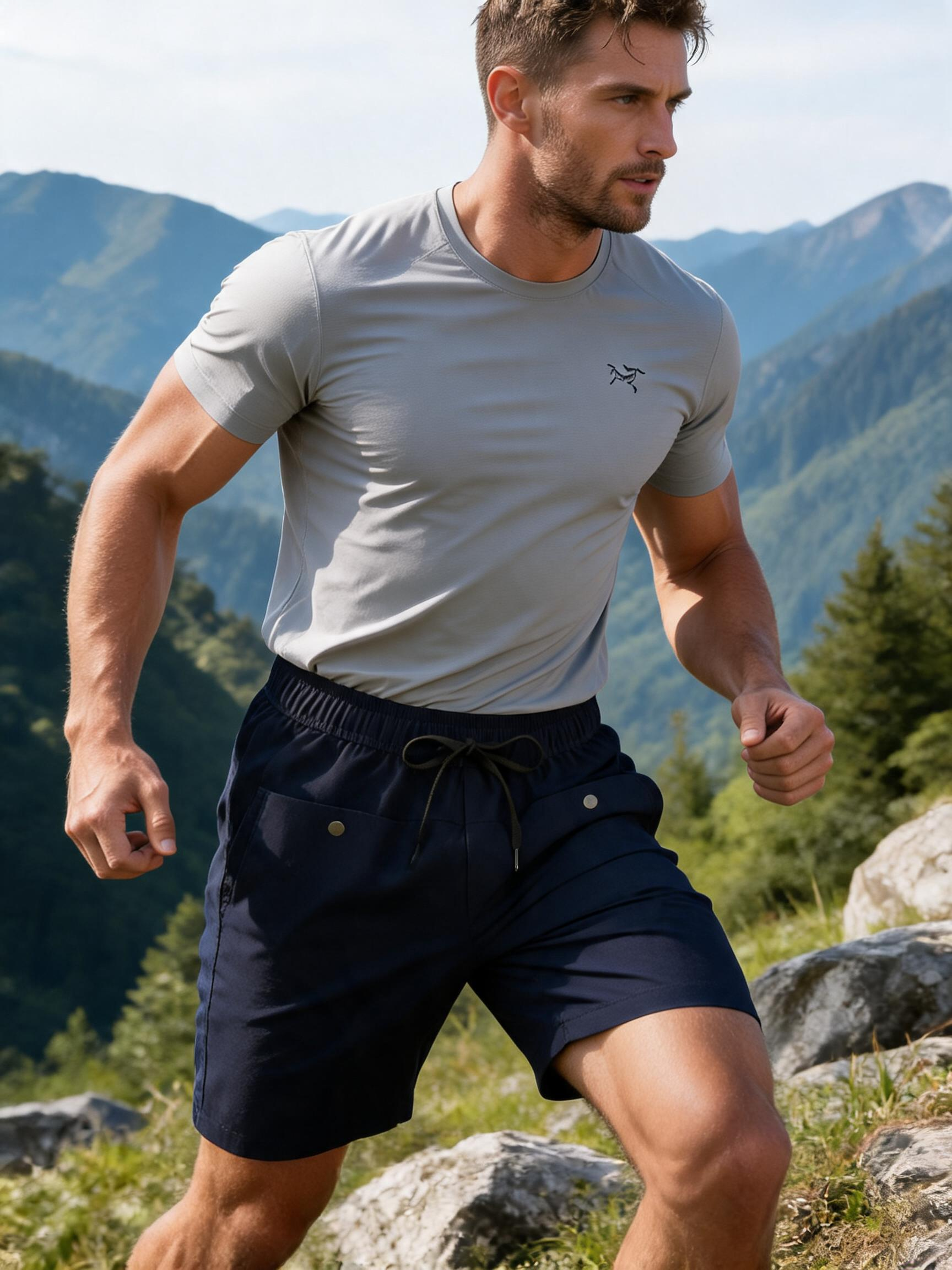 Men's Woven Cargo Sport Shorts