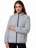 Long-Sleeve Hooded Fan-Cooling Sun-Protection Jacket