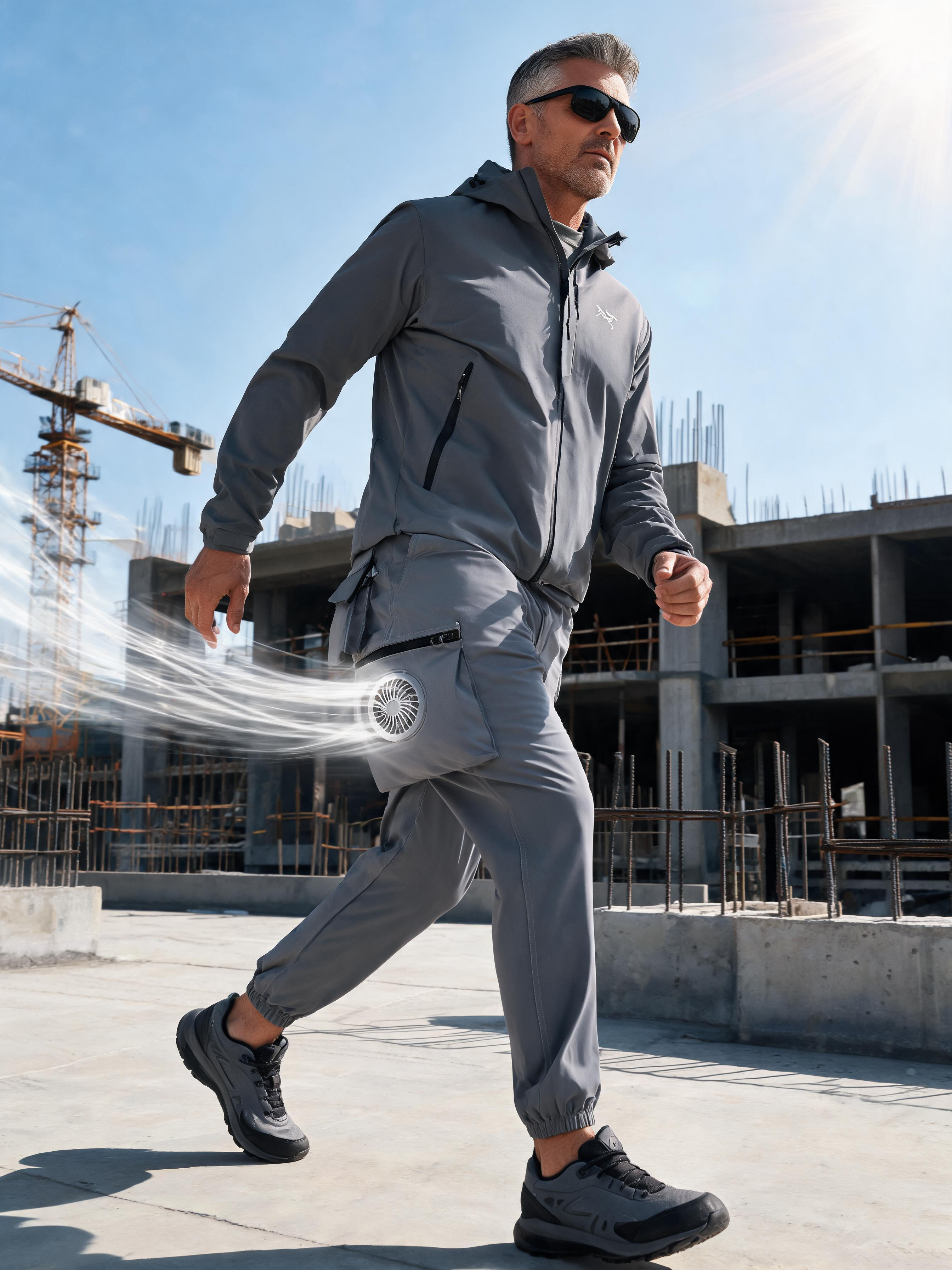 Fan-Cooling Air-Conditioned Work Pants