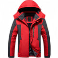 FREDD MARSHALL Men's Waterproof Softshell Jacket — Fleece-Lined Hooded Hiking Windbreaker