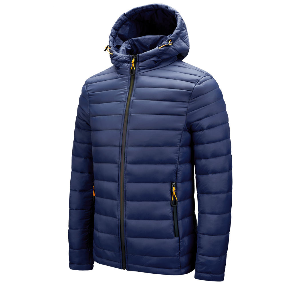 FREDD MARSHALL Men's Lightweight Packable Puffer Jacket - Black