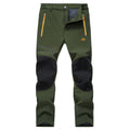 FREDD MARSHALL Men's Fleece-Lined Softshell Hiking Pants — Waterproof Insulated Ski Trousers