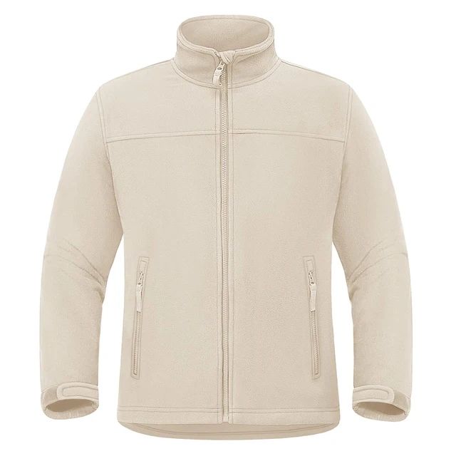 FREDD MARSHALL Men's Full-Zip Grid Fleece Jacket — Lightweight Technical Hiking Mid-Layer — 视图 2