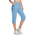 FREDD MARSHALL Women's Lightweight Quick-Dry Cargo Pants — Zip-Pocket Trail Trousers