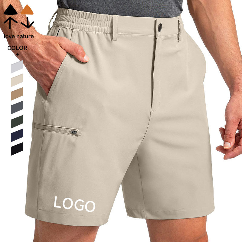 FREDD MARSHALL Men's Lightweight Cargo Hiking Shorts — Waterproof Zip-Pocket Summer Shorts — 视图 4