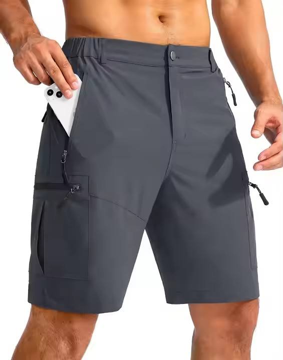 FREDD MARSHALL Men's 5-Pocket Hiking Cargo Shorts — Lightweight Quick-Dry Trail Shorts — 视图 2