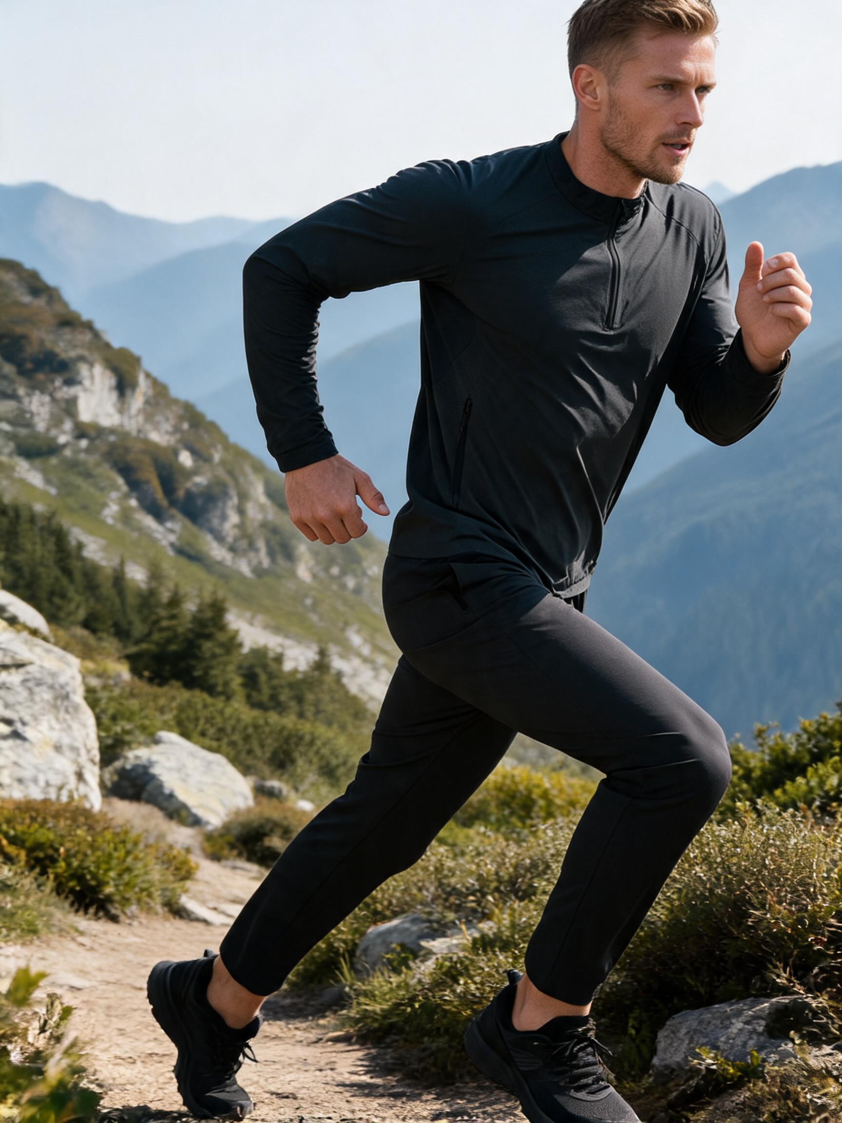 Men's Quick-Dry Stretch Athletic Pants