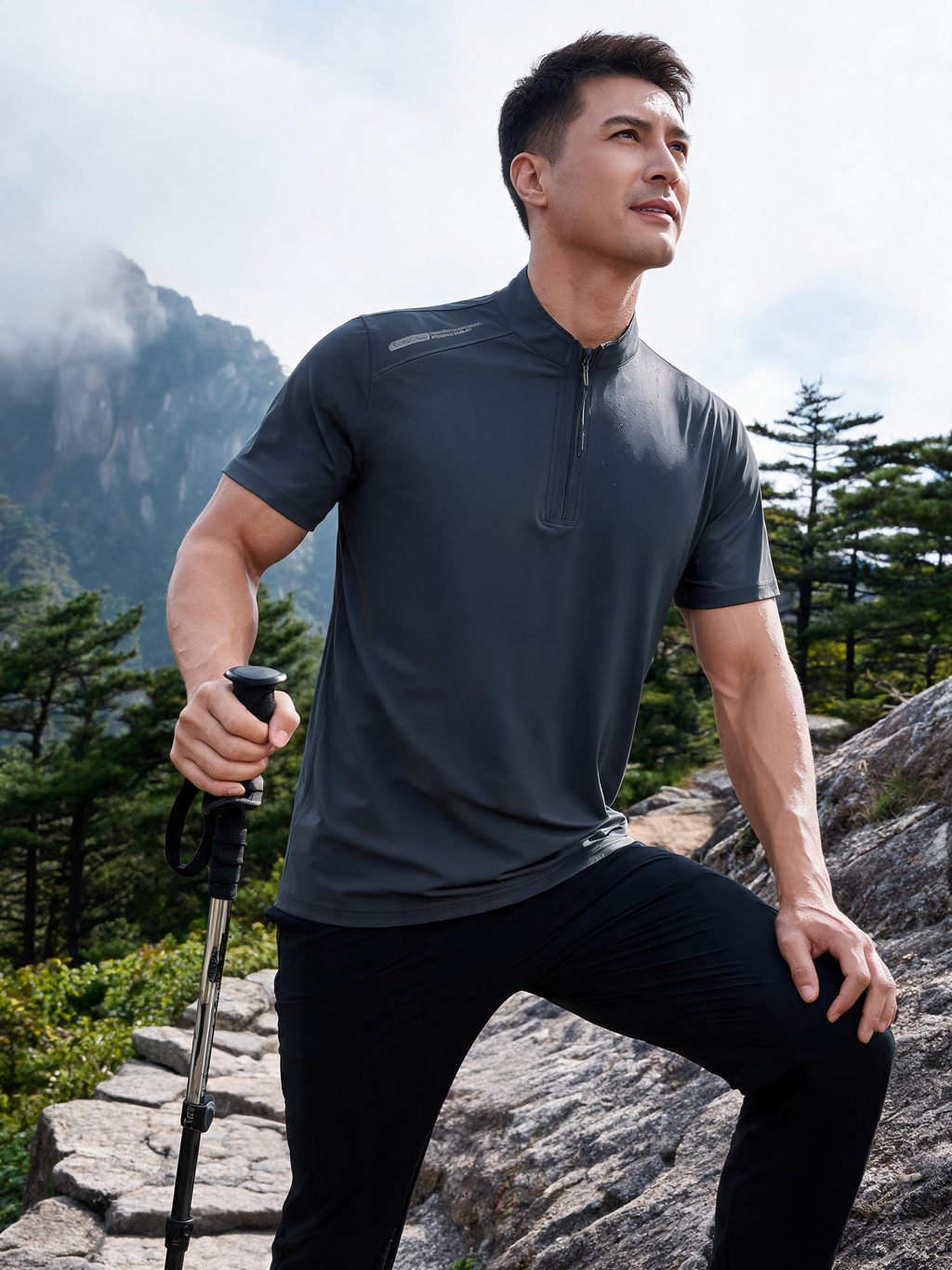Ice-Silk Quick-Dry Short-Sleeve Performance Tee