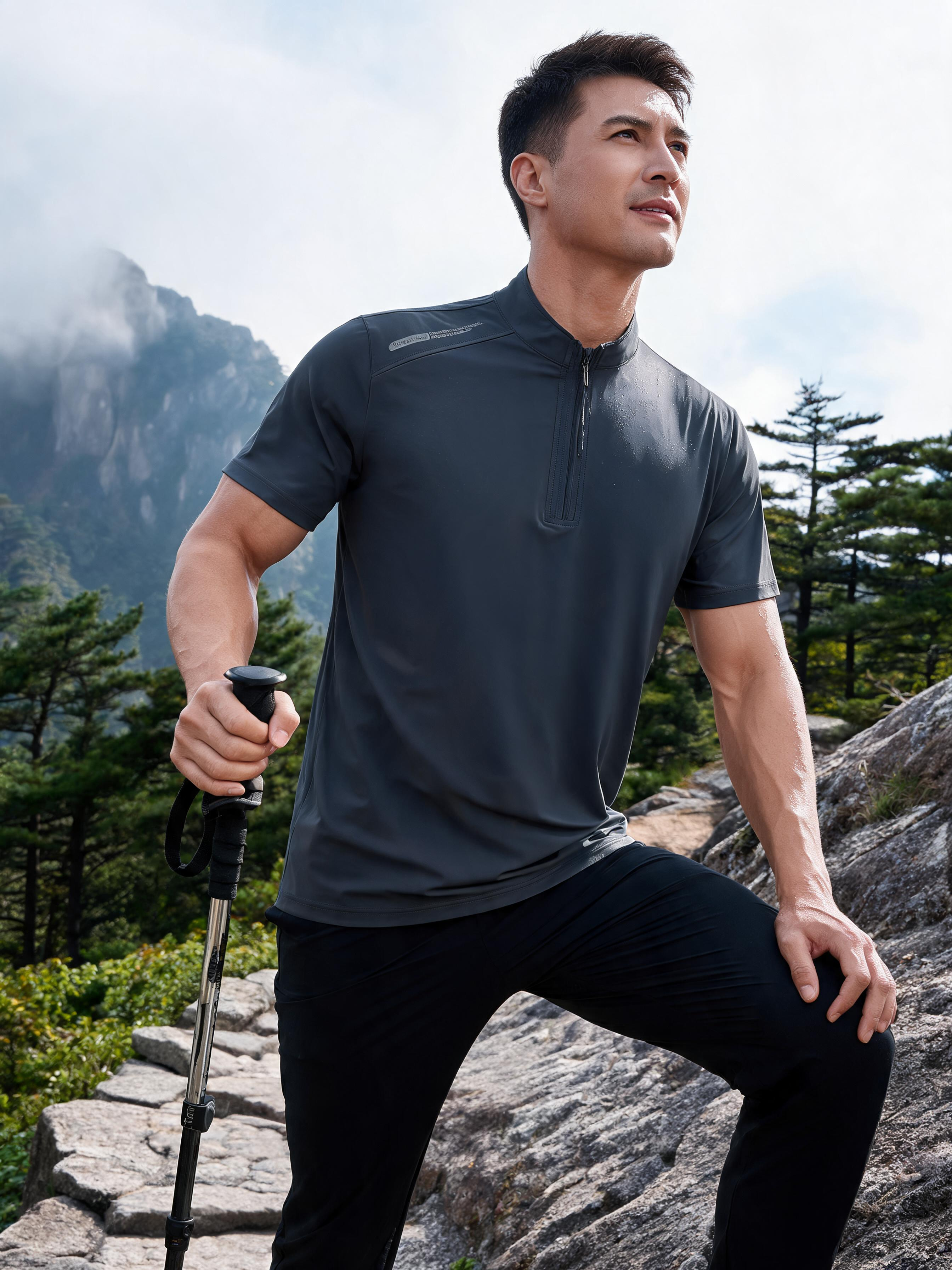 Ice-Silk Quick-Dry Short-Sleeve Performance Tee