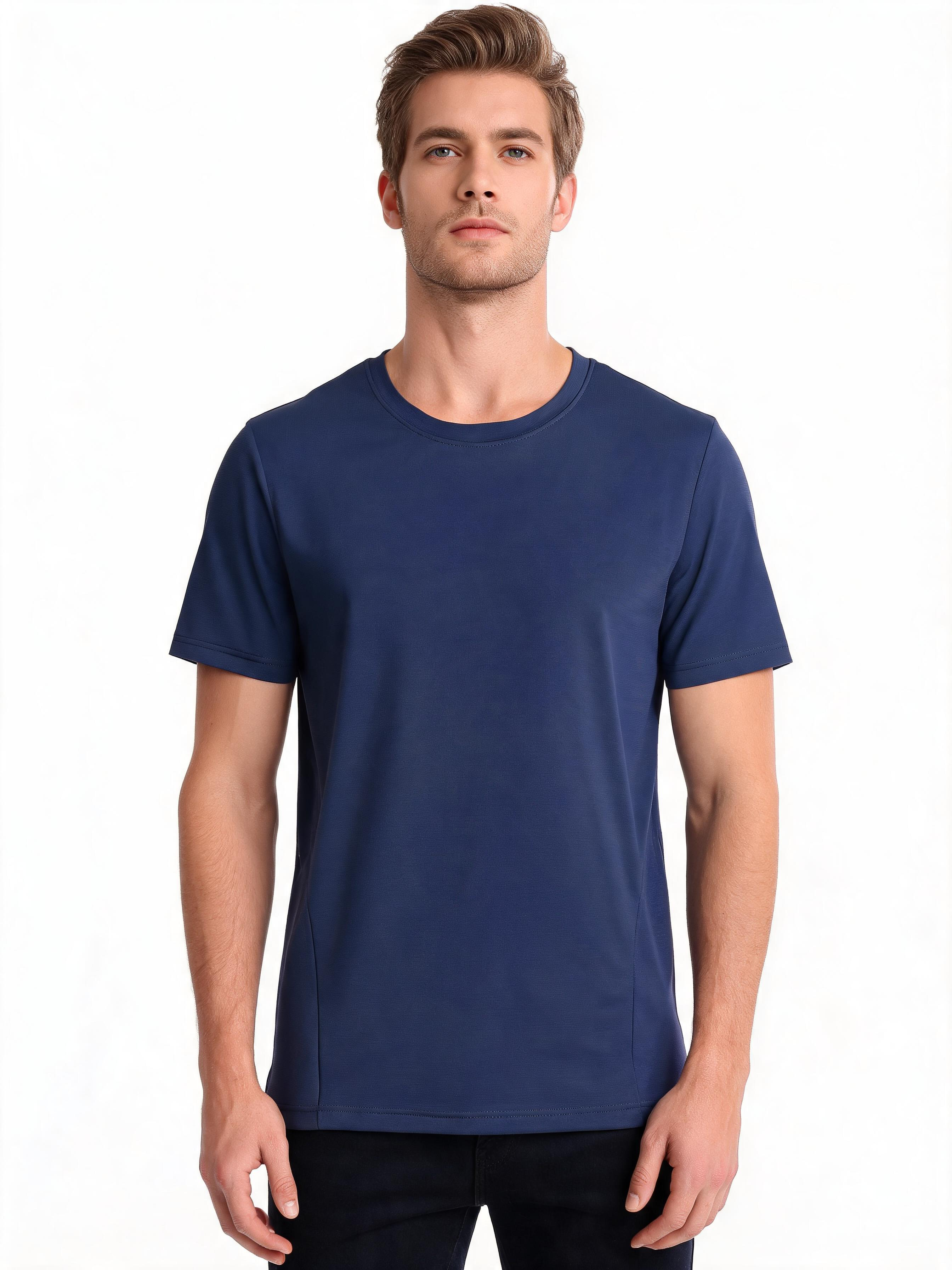 Seamless Ice-Silk Quick-Dry Short-Sleeve Tee