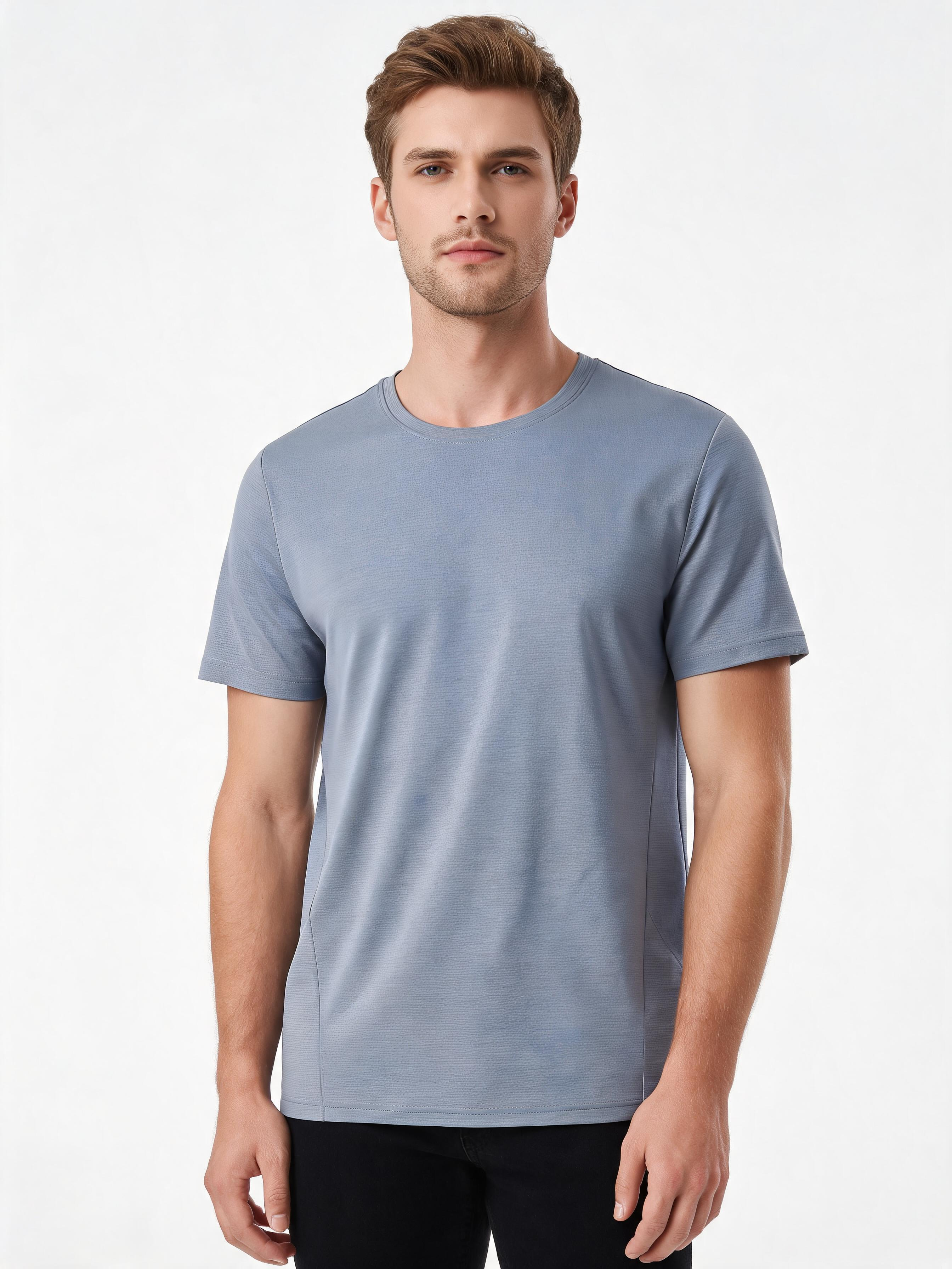 Seamless Ice-Silk Quick-Dry Short-Sleeve Tee