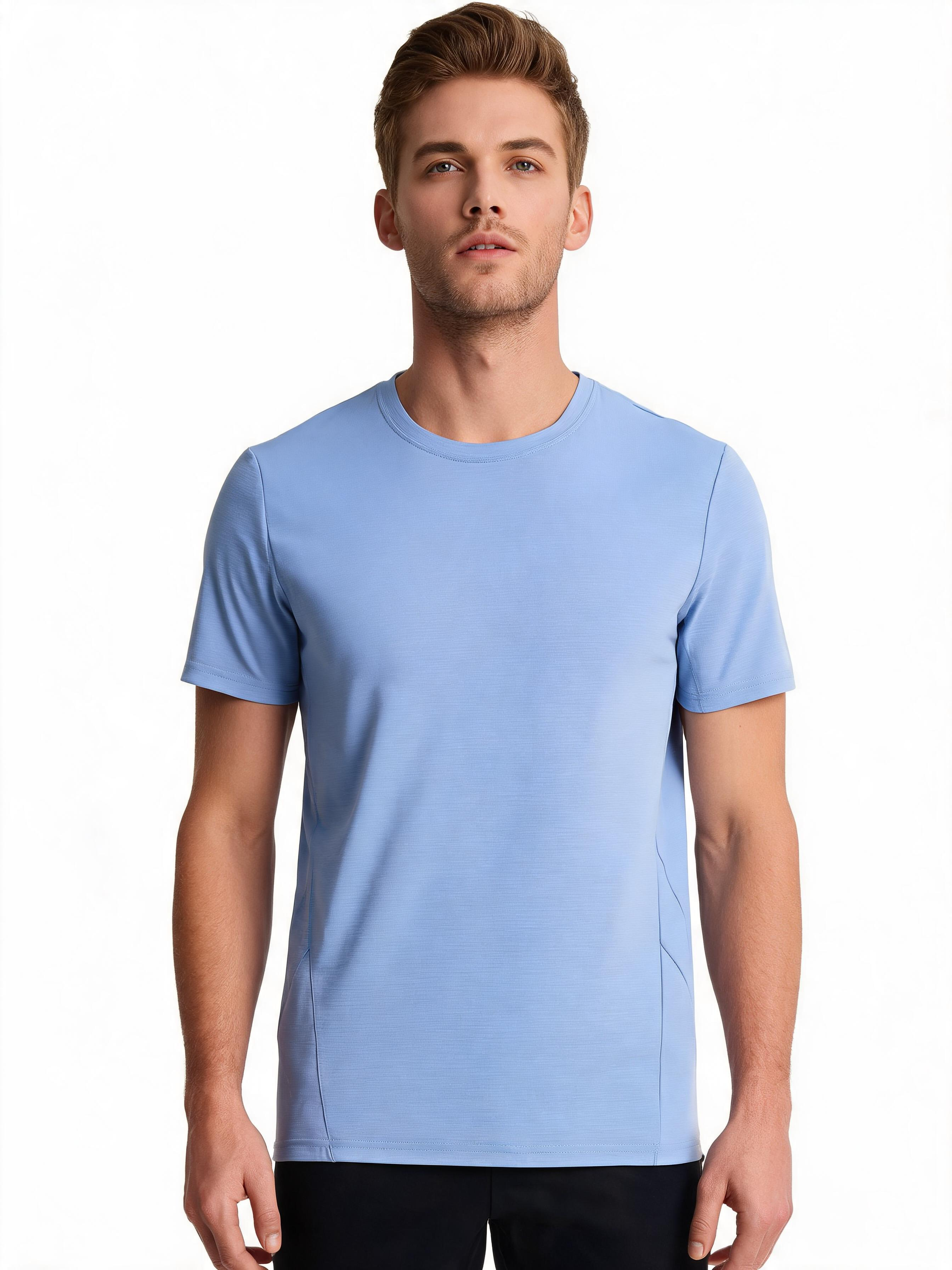 Seamless Ice-Silk Quick-Dry Short-Sleeve Tee