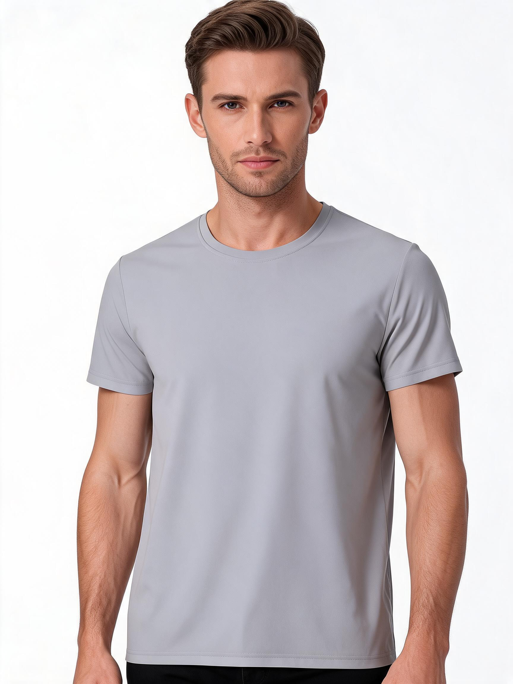 Ice-Silk Quick-Dry Crew-Neck Running Tee