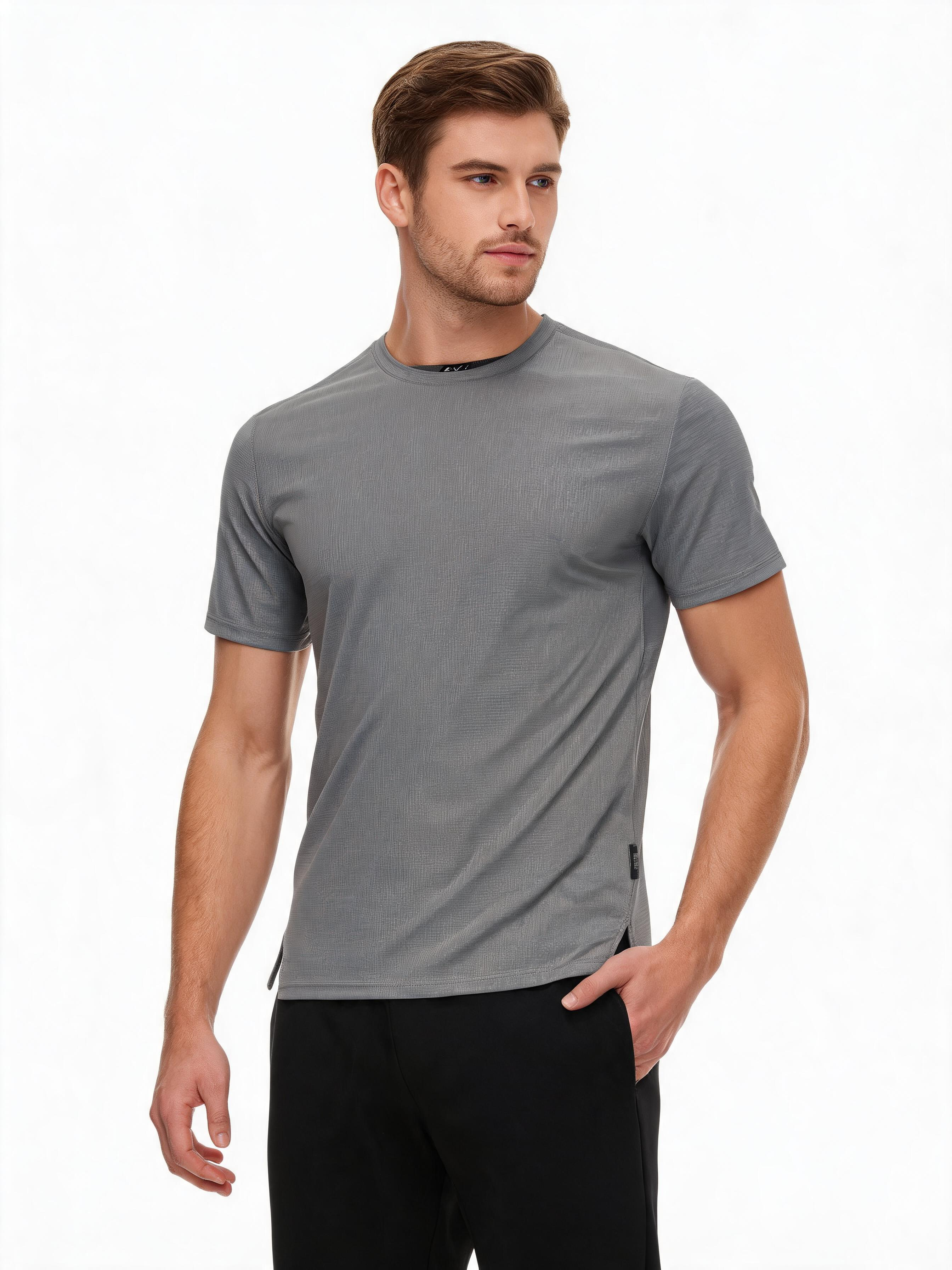 Quick-Dry Crew Tee — Breathable Performance Short Sleeve