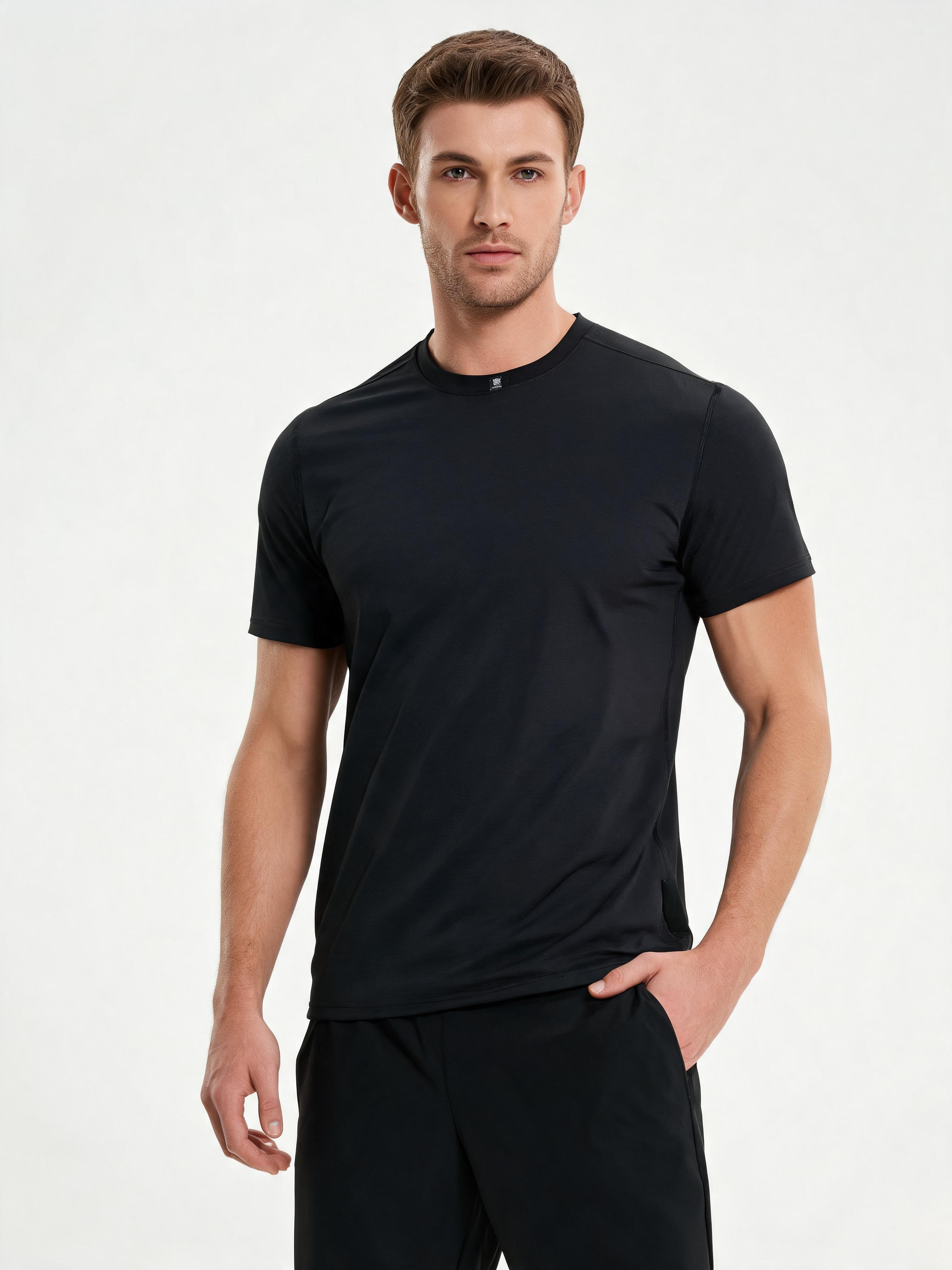 Quick-Dry Crew Tee — Breathable Performance Short Sleeve