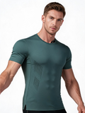 Outdoor Quick-Dry Tee — Breathable Muscle Training Short Sleeve
