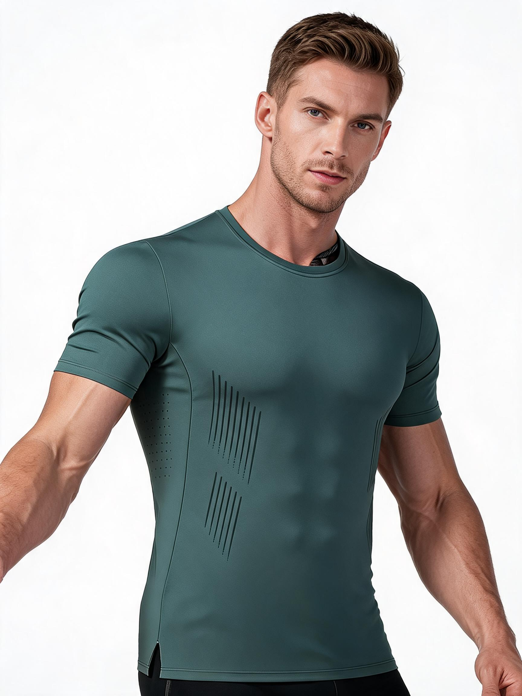 Outdoor Quick-Dry Tee — Breathable Muscle Training Short Sleeve