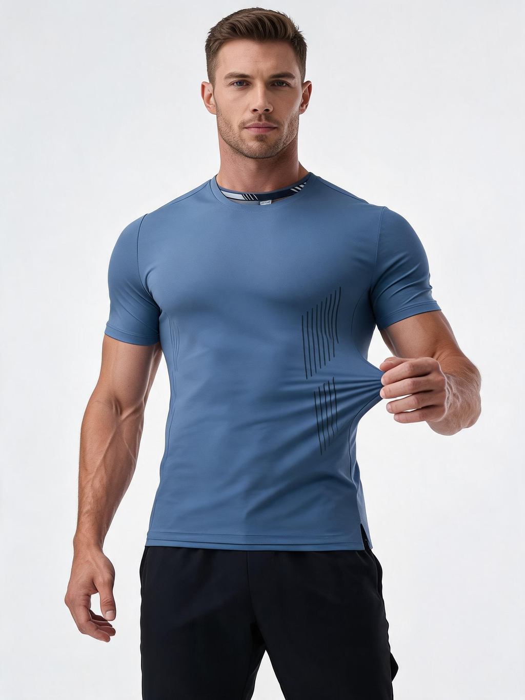 Outdoor Quick-Dry Tee — Breathable Muscle Training Short Sleeve