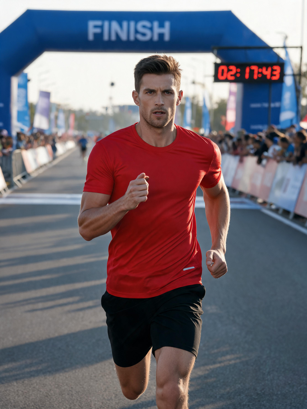 Men's Quick-Dry Crew-Neck Running Tee