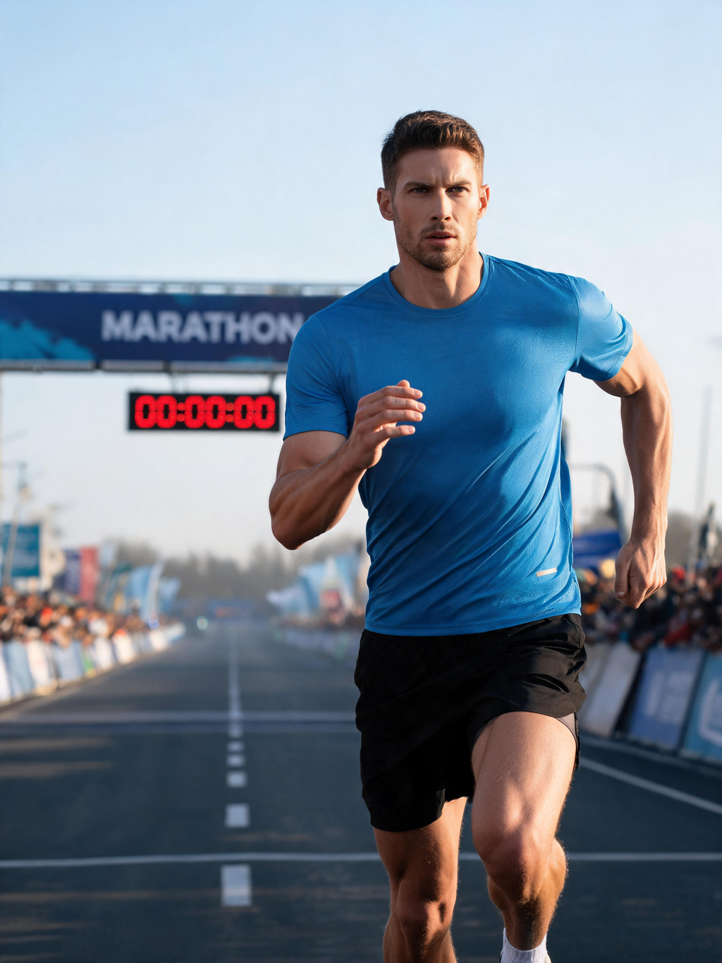 Men's Quick-Dry Crew-Neck Running Tee
