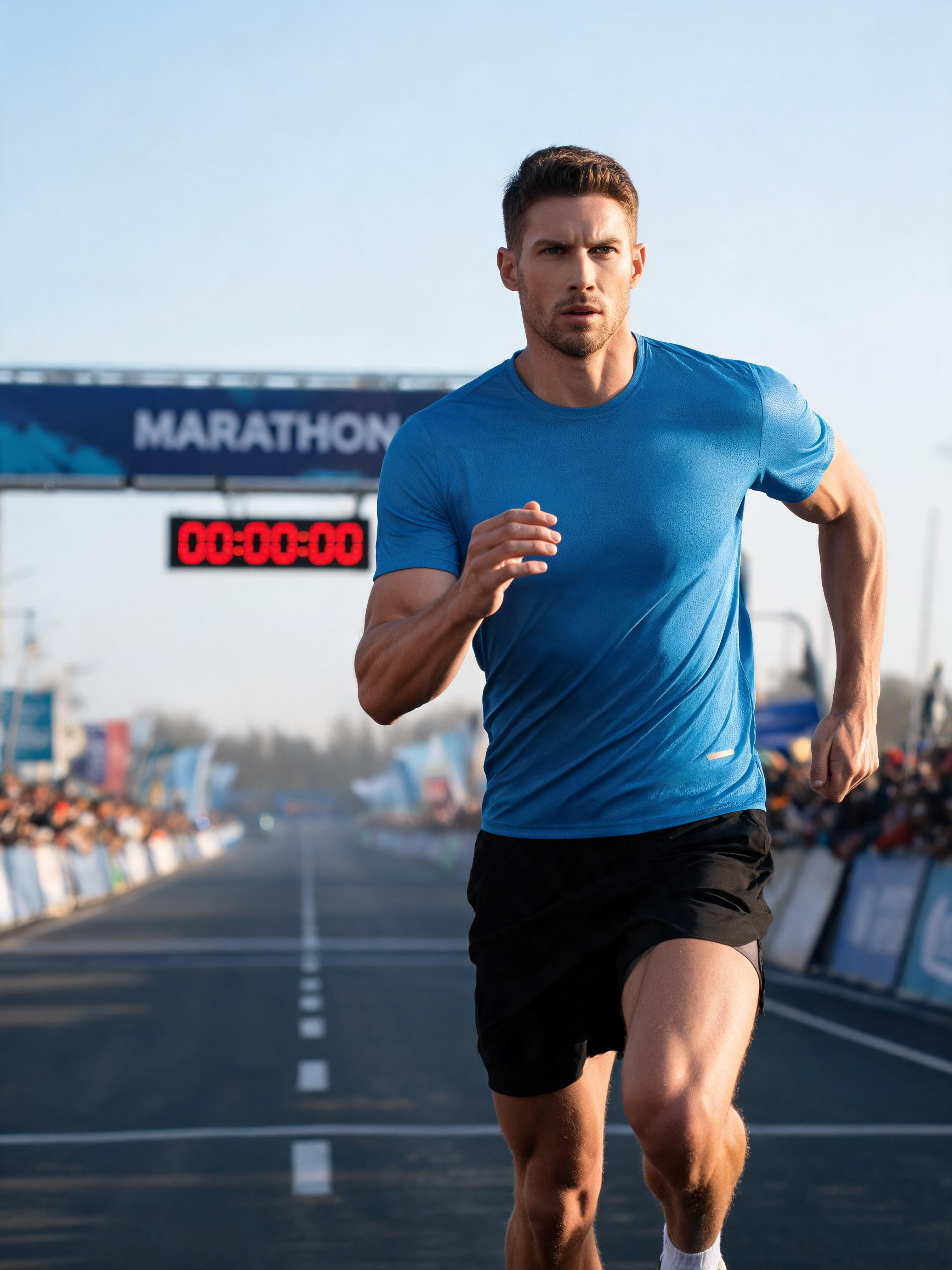 Men's Quick-Dry Crew-Neck Running Tee