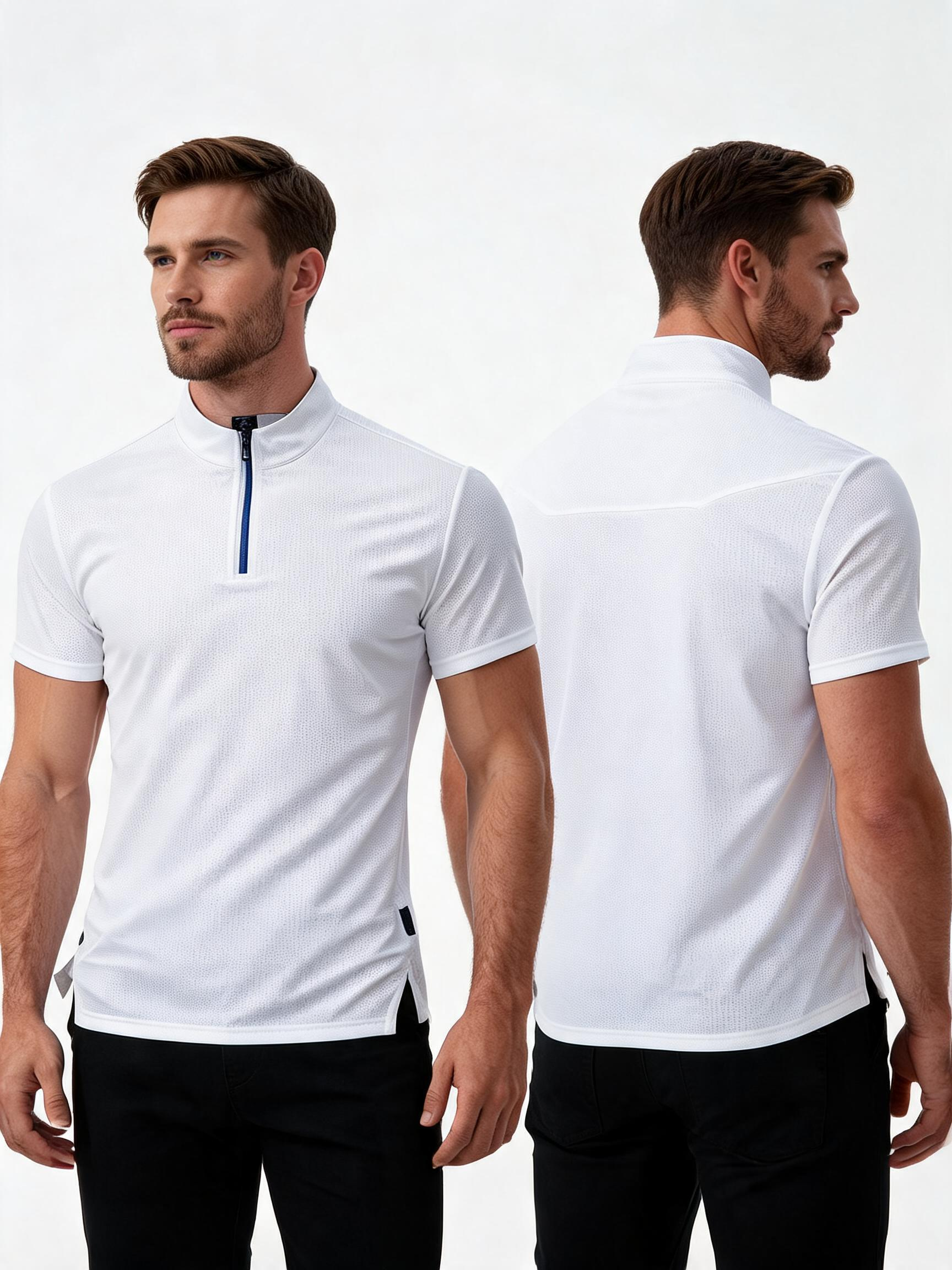 Men's Quick-Dry Stretch Half-Zip Tee