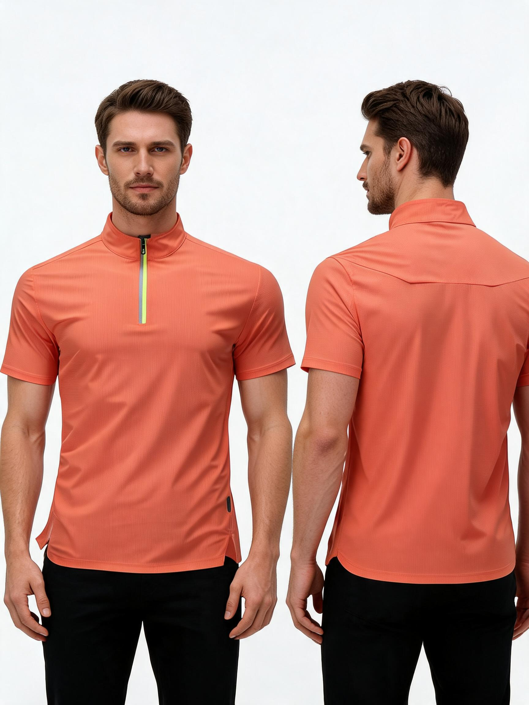 Men's Quick-Dry Stretch Half-Zip Tee