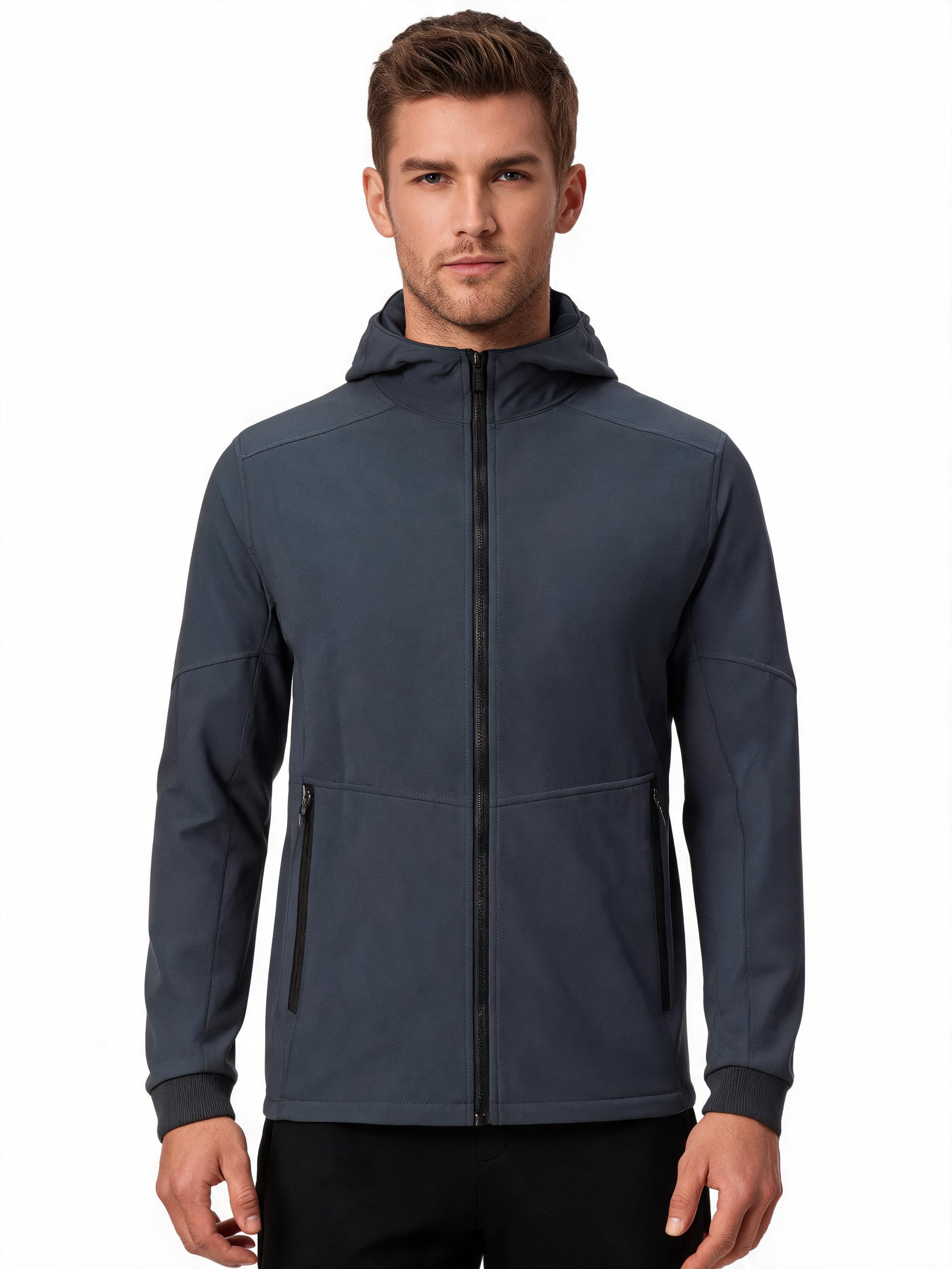 Men's Fleece-Lined Water-Resistant Hooded Jacket