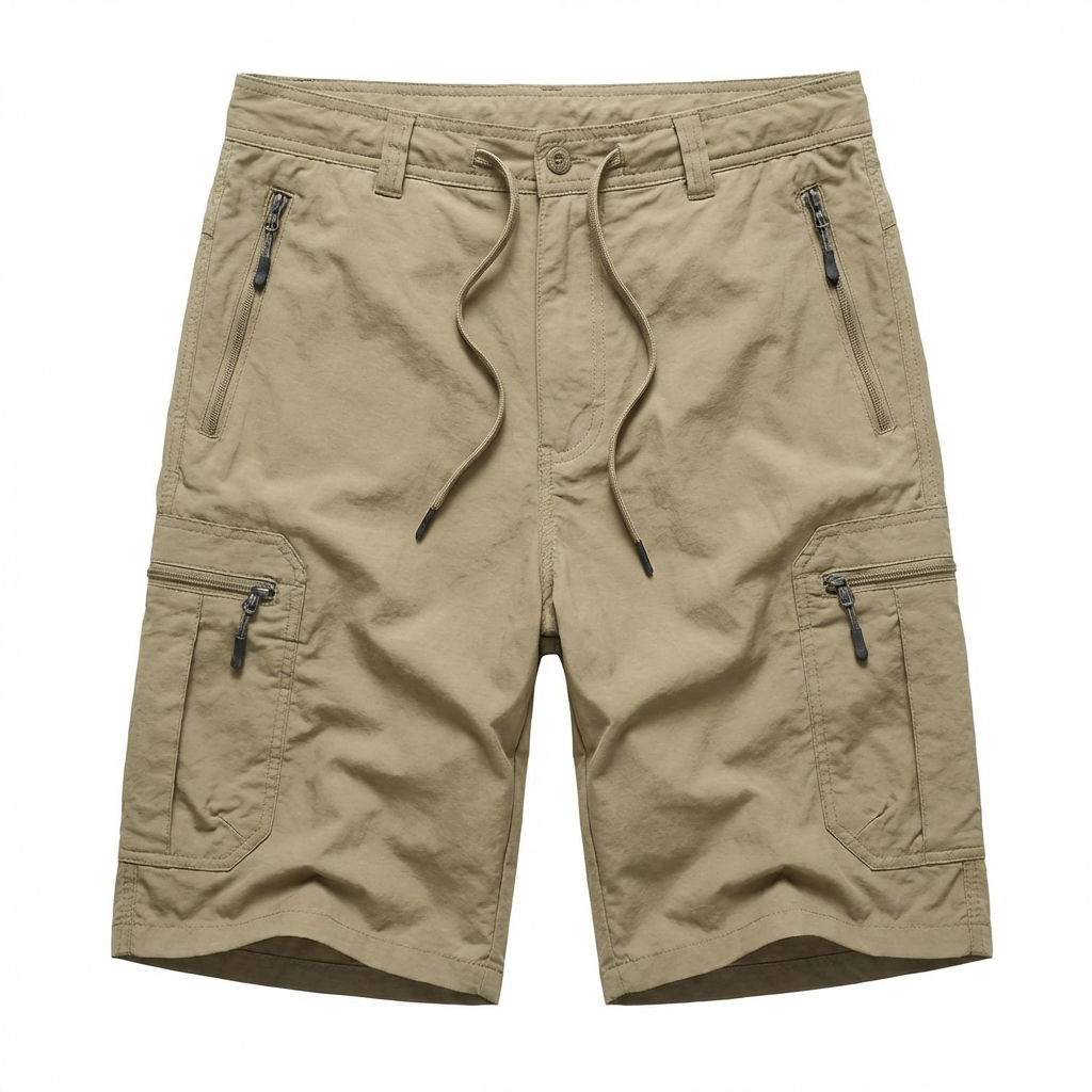 FREDD MARSHALL Men's Lightweight Cargo Hiking Shorts — Waterproof Zip-Pocket Summer Shorts — 视图 5
